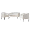 3 Piece Living Room Furniture Set Sofa & Armchairs