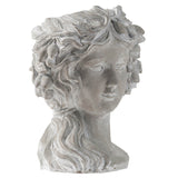 Cement Bust Wall Planter Indoor Outdoor Home Garden Decor, 8 - Gray