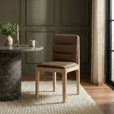 Ellis - Vegan Leather Upholstered Dining Chair (Set of 2) - Natural Base