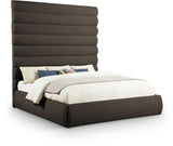 Adam - Boucle Fabric Bed With 89" Headboard