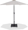 Fiji - Aluminum Patio Umbrella With Square Black Base