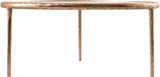 Evren - Glass Top And Aluminum Base Coffee Table