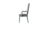 House Marchese - Arm Chair (Set of 2) - Two Tone Gray Fabric & Pearl Gray