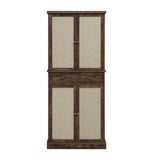 4 Door Storage Cabinet With 1 Drawer, With 4 Adjustable Inner Shelves