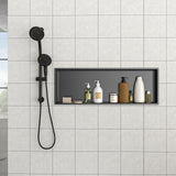 Stainless Steel Shower Niche With Seamless Design For Bathroom Storage
