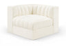 Rummi - Velvet Performance Fabric Upholstered Modular Corner Chair