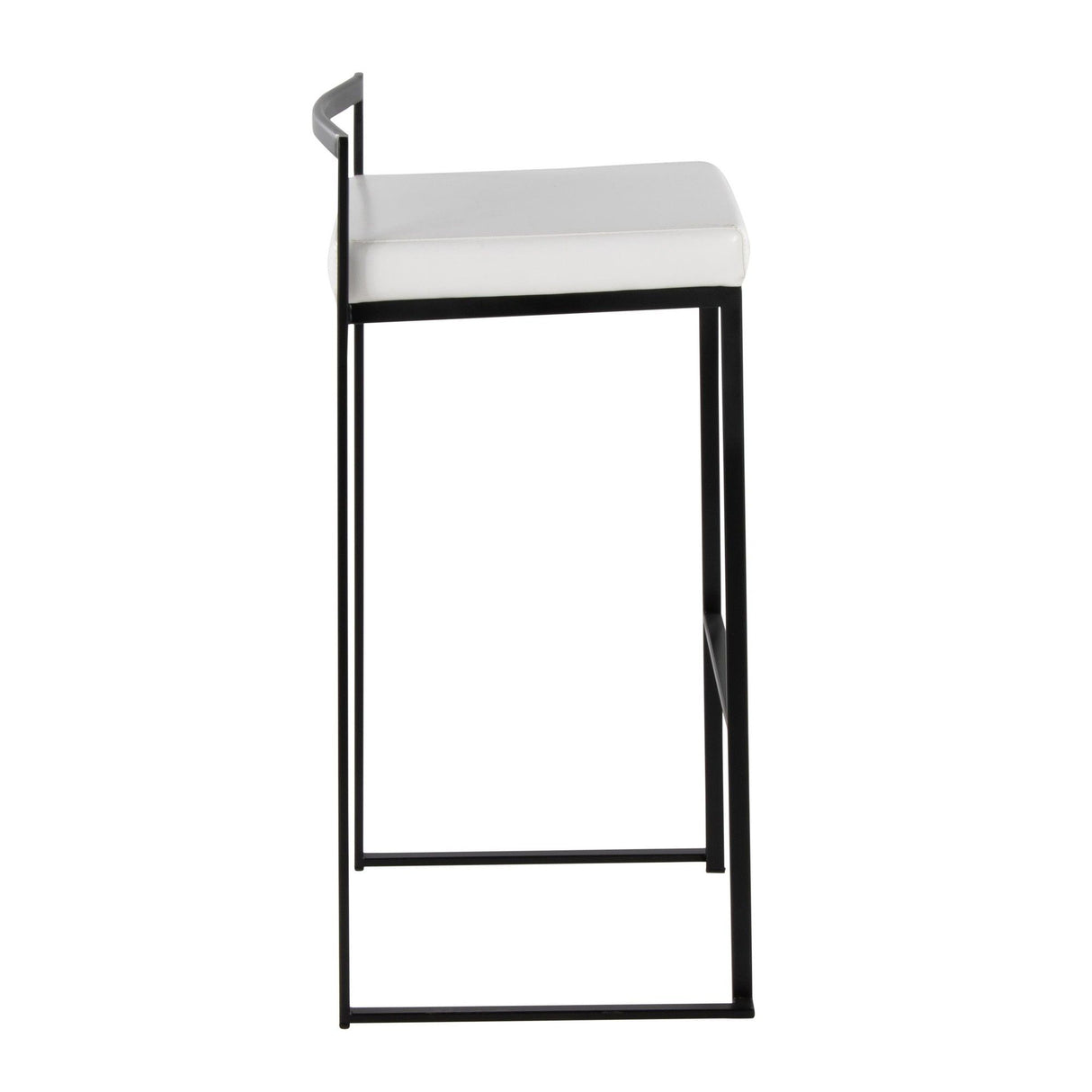 Fuji - Stackable Barstool - Black Metal