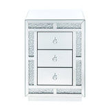 Mallika - Accent Table - Mirrored & Faux Crystals