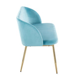 Luna - Glam Bench - Gold Legs