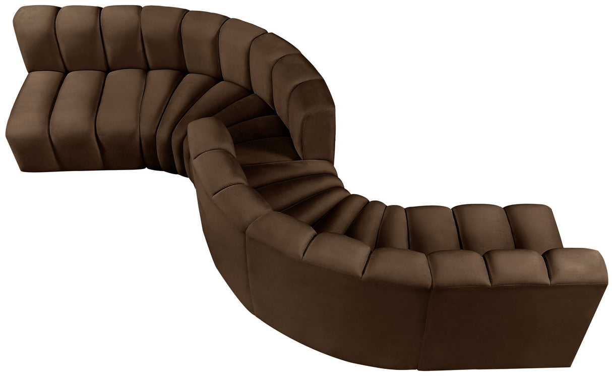 Arc - Velvet 6 Piece Modular Sofa