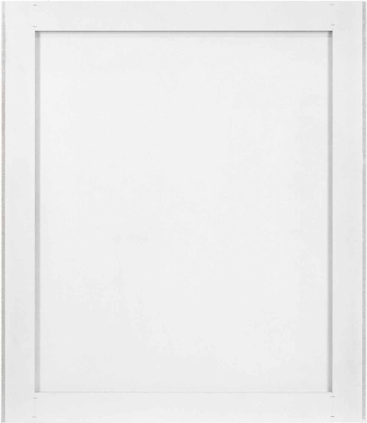 Modernist - Mirror With Stainless Steel Base - White