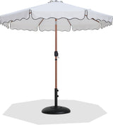 Amalfi - Patio Umbrella - Black Base / Light Brown Pole