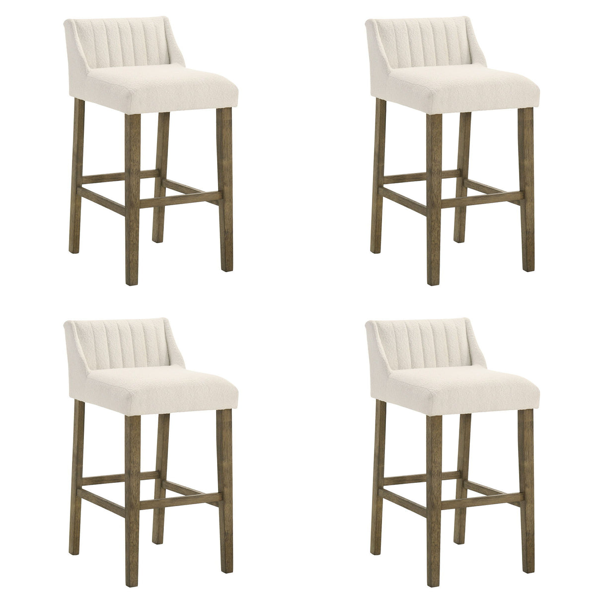 Fauna - Modern Transitional Wood Bar Height Kitchen Bar Stool