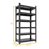Tall Storage Shelf, Adjustable Height Storage Rack