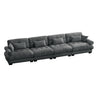 Super Comfort Oversized Modular Velvet Sectional Sofa, Deep Seat Convertible L Shaped Couch