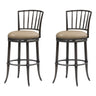 Vince - Commercial Grade Steel Frame Faux Leather Upholstered Swivel Bar Height Barstool