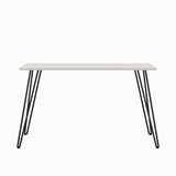 Writing Desk With Hairpin Legs For Study Or Work - White Oak