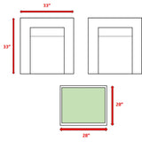 Wicker Seating Group Set With Table And Cushions