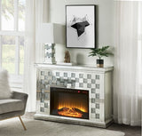 Noralie - Fireplace - Faux Diamonds & Mirrored