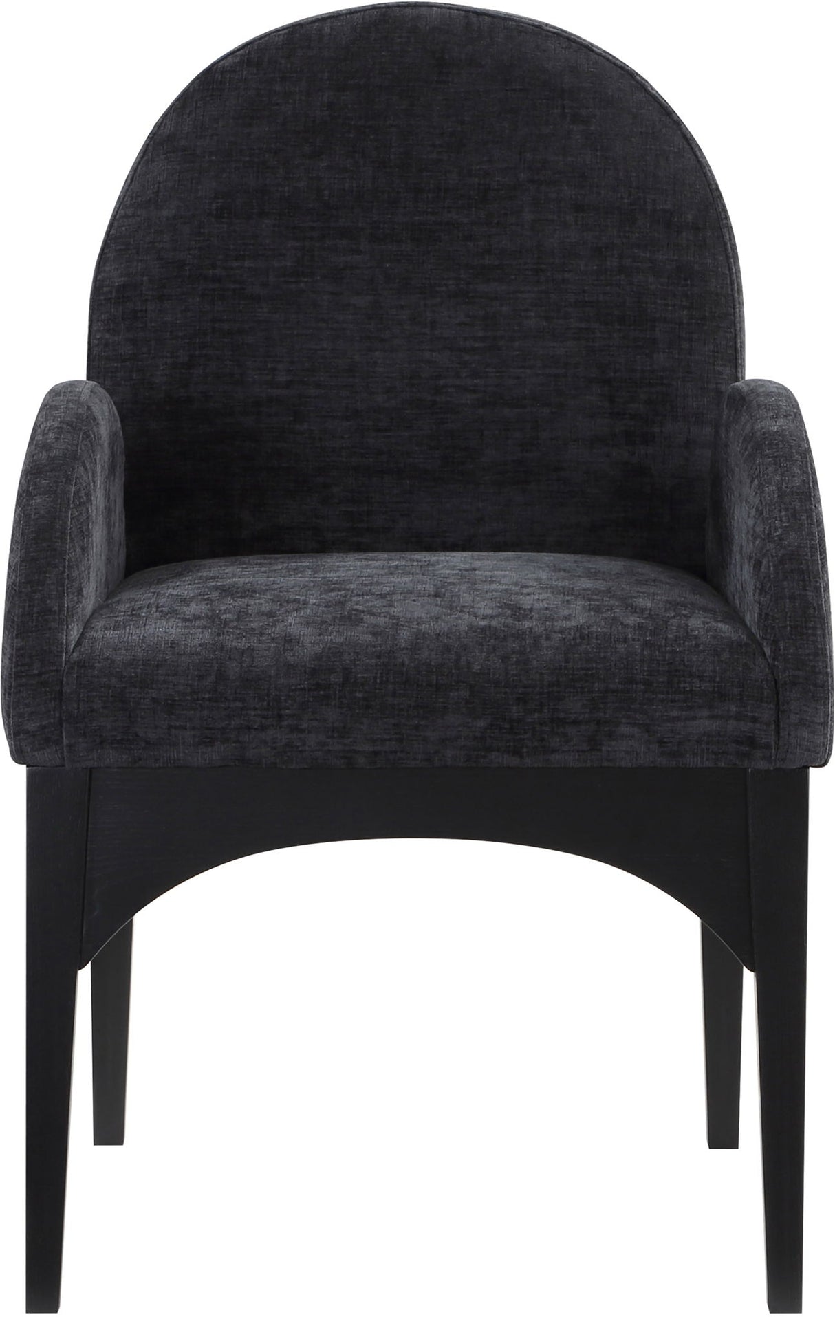 Waldorf - Chenille Dining Arm Chair With Black Legs
