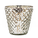 Scented Soy Wax Candle Glass (Set of 4) - Silver