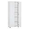 Storage Cabinet With Adjustable Shelves, 2 Doors, Rectangle Design For Bathroom