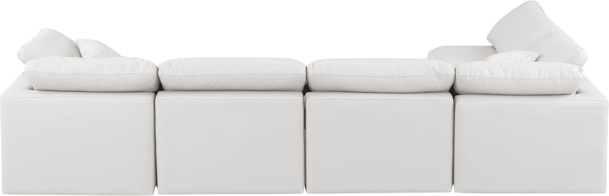 Indulge - Faux Leather 5 Piece Modular Sectional