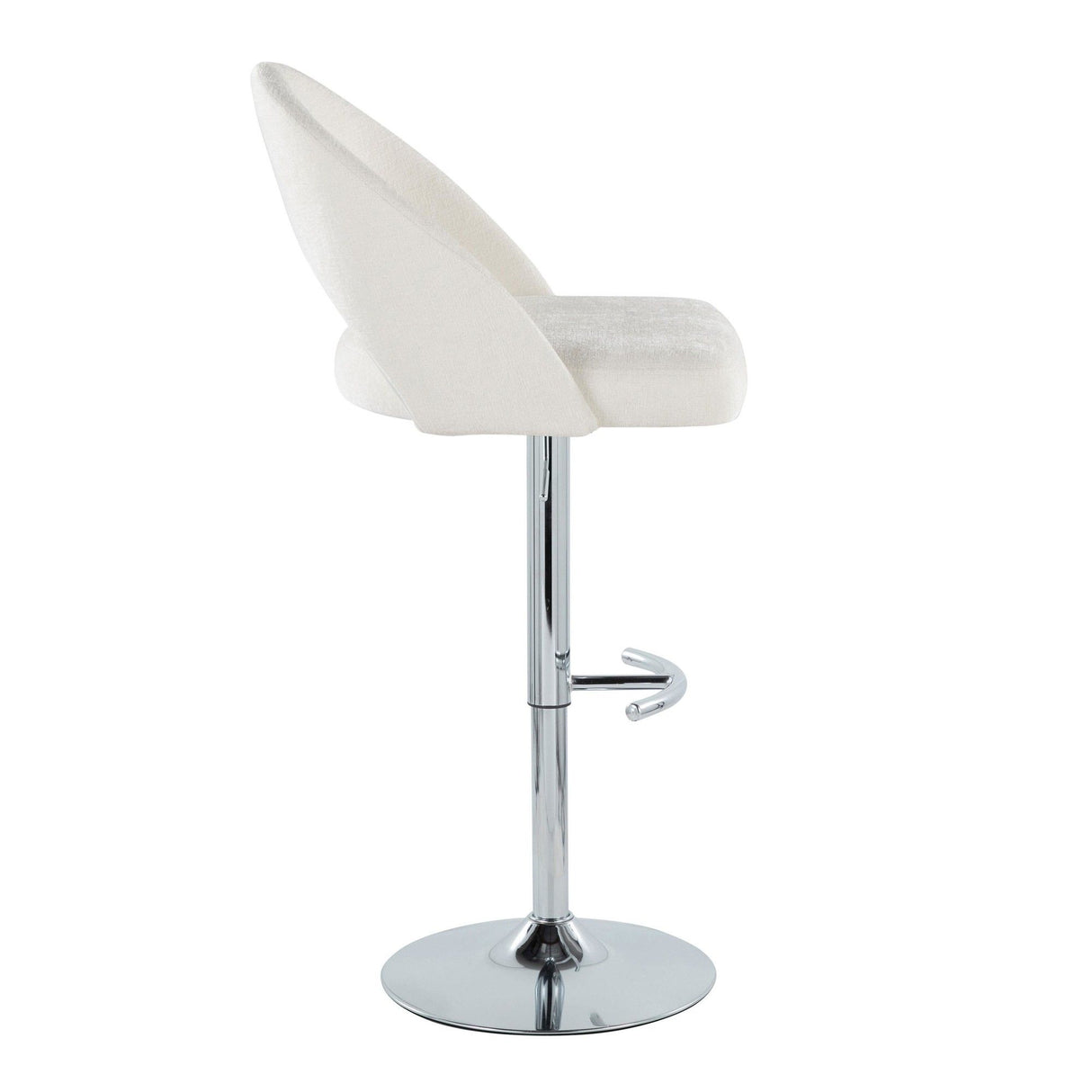 Renee - Adjustable Barstool (Set of 2) - Chrome Base