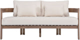Newport - Water Resistant Fabric 65" Upholstered Outdoor Patio Loveseat
