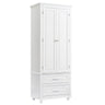 Tall Storage Cabinet With 2 Drawers For Bathroom
