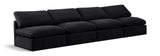 Indulge - Velvet 4 Seat Modular Armless Sofa