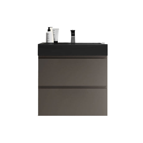 Alice - Bathroom Vanity With Sink, Large Storage Wall Mounted Floating Bathroom Vanity For Modern Bathroom, One-Piece Sink Basin Without Drain And Faucet