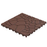Stone Texture Patio Deck Tiles, 44 Pieces