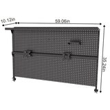 Clamp On Desk Pegboard With Single Monitor Stand