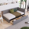 Upholstered Daybed, Sofa Bed Frame, No Box Spring Needed