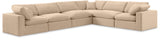 Comfy - 6 Piece Velvet Modular Corner Sectional