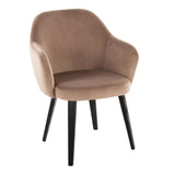 Buena - Dining Chair (Set of 2) - Black Wood Legs