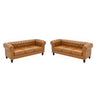 2 Piece Sofa Set With Rolled Armrests