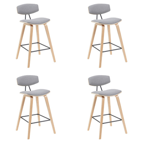 Fox - Swivel Counter Height Stool - Light Brown