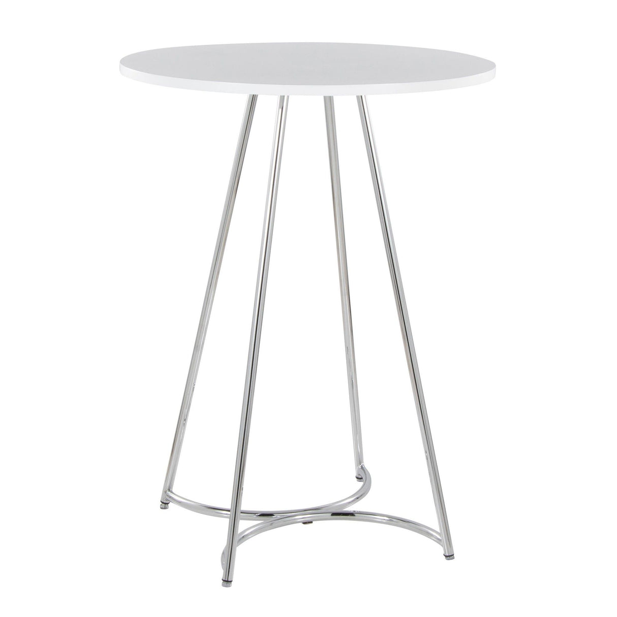 Cece - Counter Table - Chrome Metal