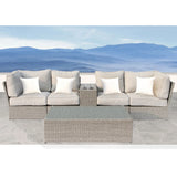 Stylish Modular Wicker Patio Seating Group