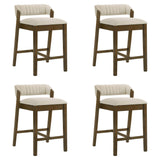 Landyn - 30" Sepia Brown Bar Height Rubberwood Barstool