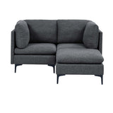 Upholstered Modular Sectional & Tall Legs