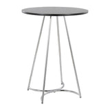 Cece - Counter Table - Chrome Metal