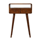 Mini Console Table - Chestnut