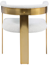 Romeo - Boucle Dining Chair With Gold Base (Set of 2)