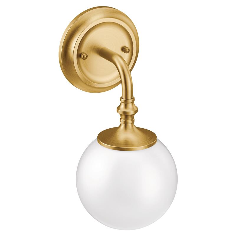 Colinet Brushed gold one globe bath light - (YB0561BG)