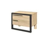 Erasto - Accent Table - Oak & Black