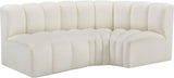 Arc - Faux Leather 3 Piece Sofa