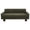 Modern Loveseat Sofa, 2 Seater With Square Arms For Living Room